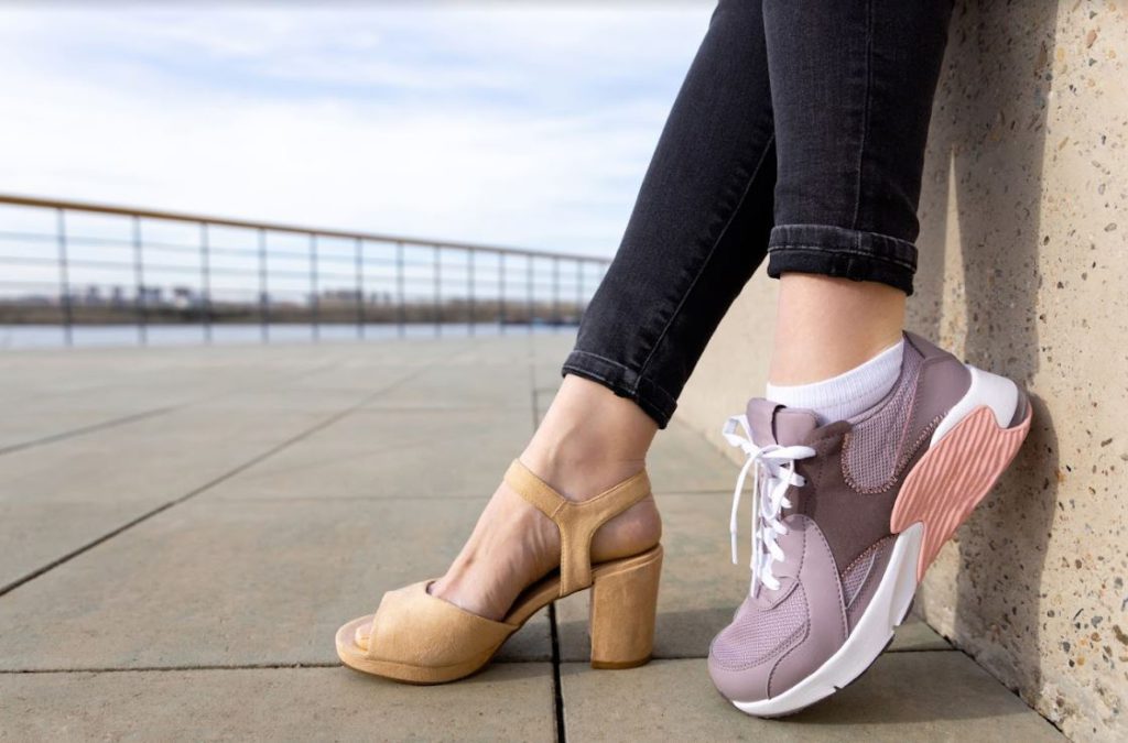 flat feet and heels